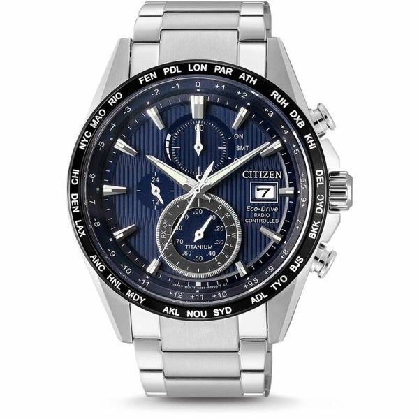 Citizen Heren Eco-Drive Rado Controlled Titanium AT8154-82L