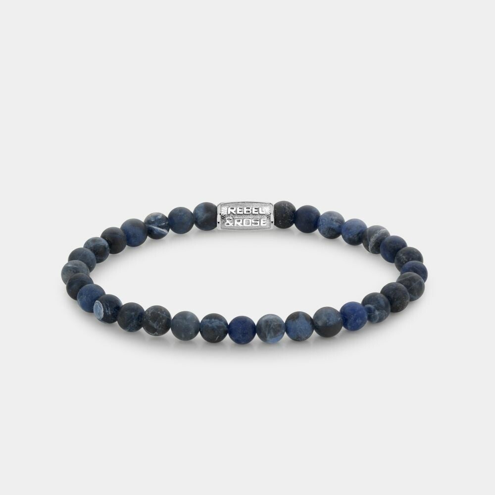 Rebel & Rose Armband Matt Midnight 6mm RR-60085-S