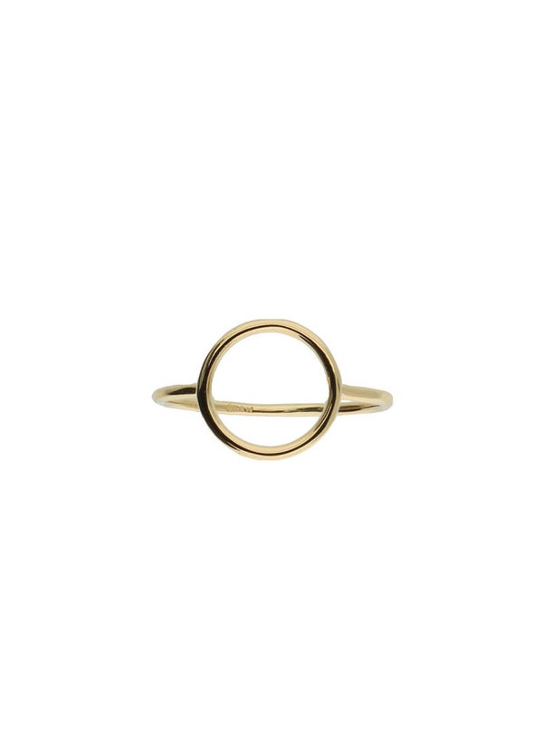 Jackie Ring Circle Silhoutte - 14K Goud JKR20.070