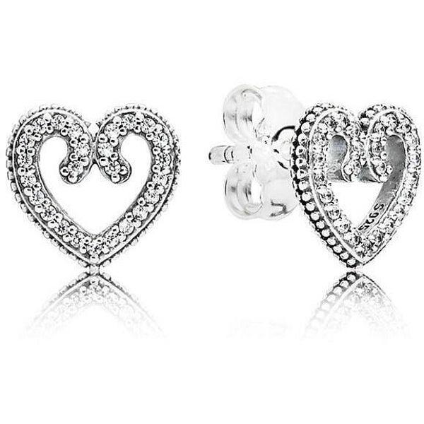 Pandora Oorstekers Heart Swirl 297099CZ