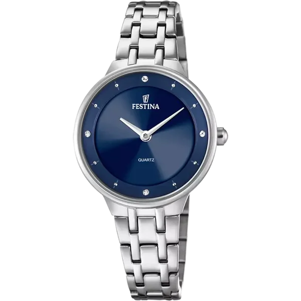 Festina dames blauw staal horloge armband F20600/3