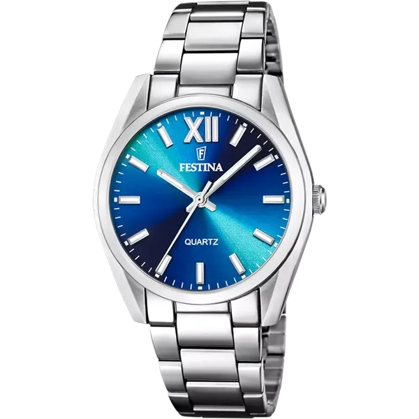 Festina dames blauw roestvrij staal horloge armband F20622/I