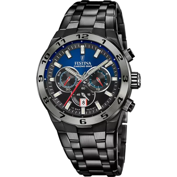 Festina heren blauw Special Editions roestvrij staal horloge armband F20673/1