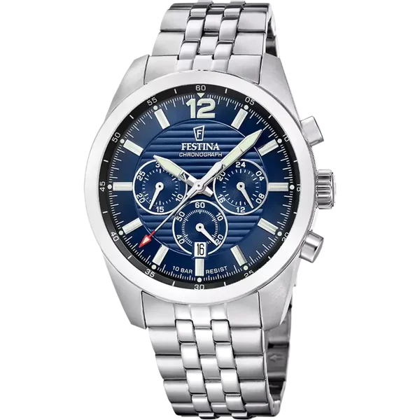 Festina Heren blauw horloge F20742/4