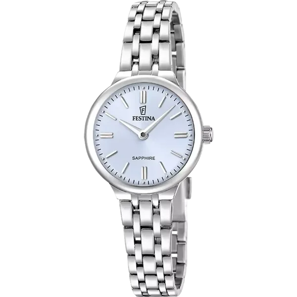 Festina dames blauw Mademoiselle roestvrij staal horloge armband F20744/3