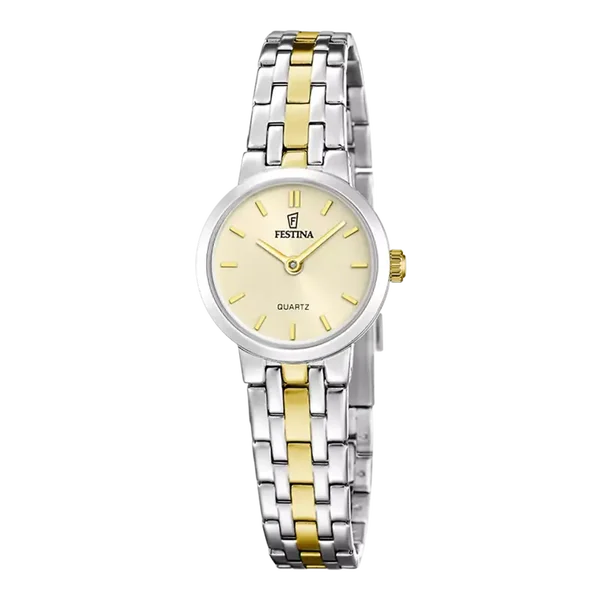 Festina dames gouden Mademoiselle roestvrij staal horloge armband F20747/2