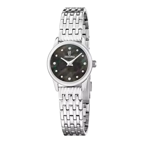 Festina dames zwart Mademoiselle roestvrij staal horloge armband F20749/6