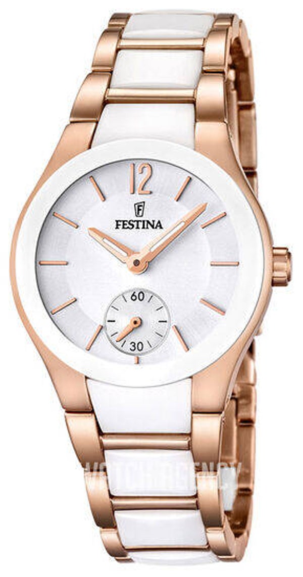Festina Rose Gold Staal Keramiek Horloge F16589/1