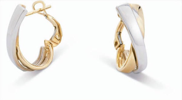 Monzario Oorsieraden Bicolor 14K Goud 1181-O BIC