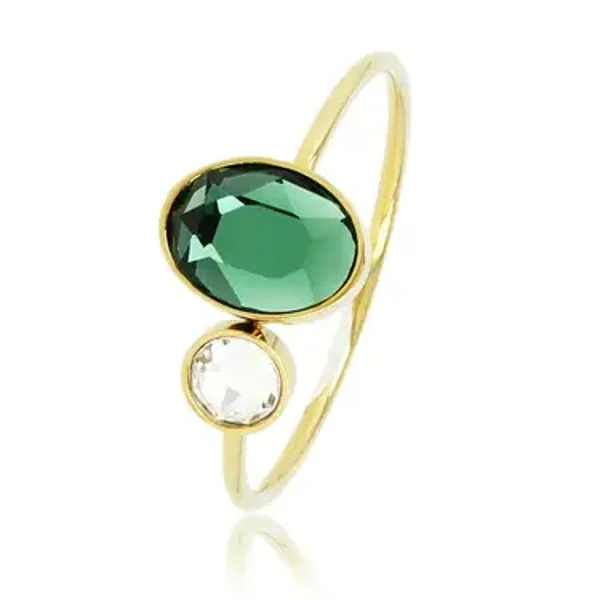 My Bendel Ring Groen en Wit PO2060