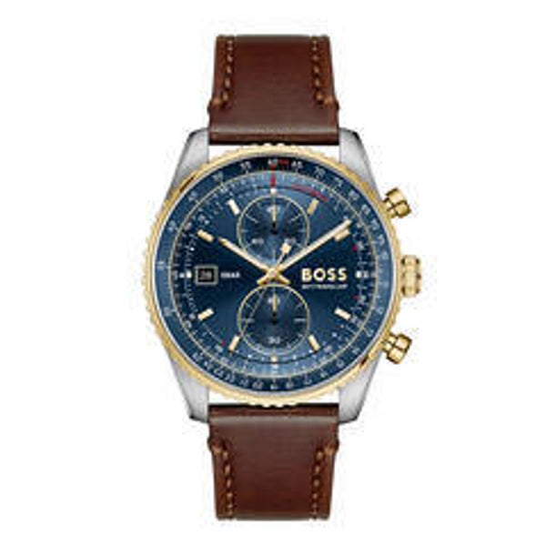 Hugo Boss SKYTRAVELLER PRO - Ø43 - Leer HB1514346
