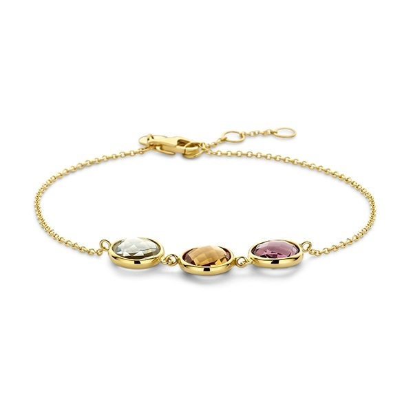 Italo Bottene Armband 14K Goud Prehniet BR3273-PR-CI-RH