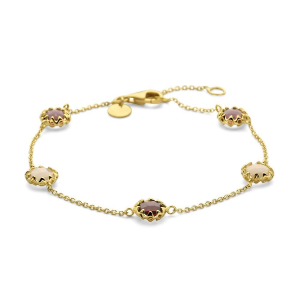 Italo Bottene Armband 14K Goud Morganiet BR4342-MOR-GR-RH