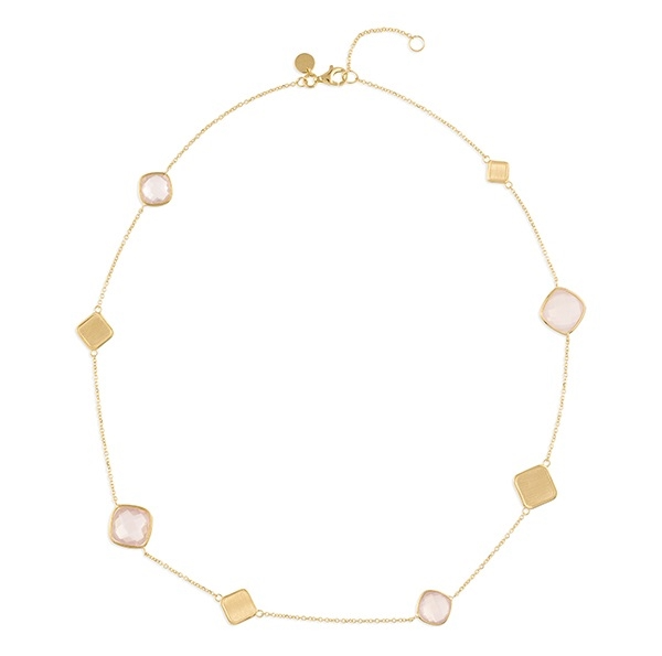 Italo Bottene Collier 14K Goud Roze Kwarts CO4311-RZQ