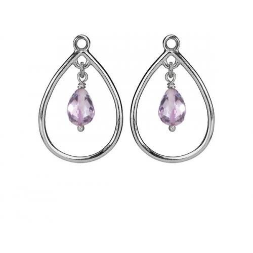 Pandora Oorbedels Amethyst 290614AM