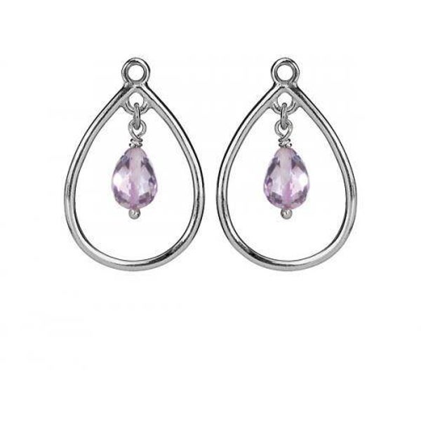 Pandora Oorbedels Amethyst 290614AM