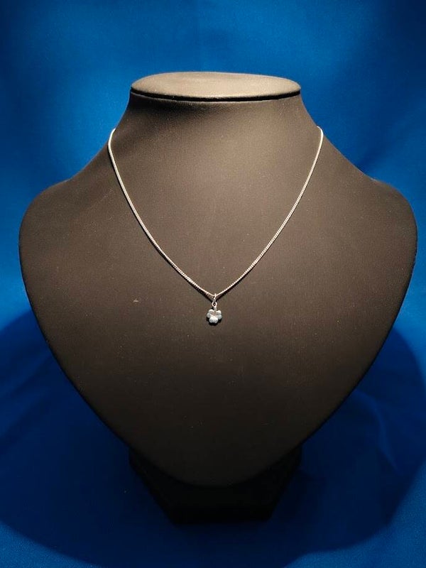 Kinder Collier Zilver Klavertje Vier Hanger