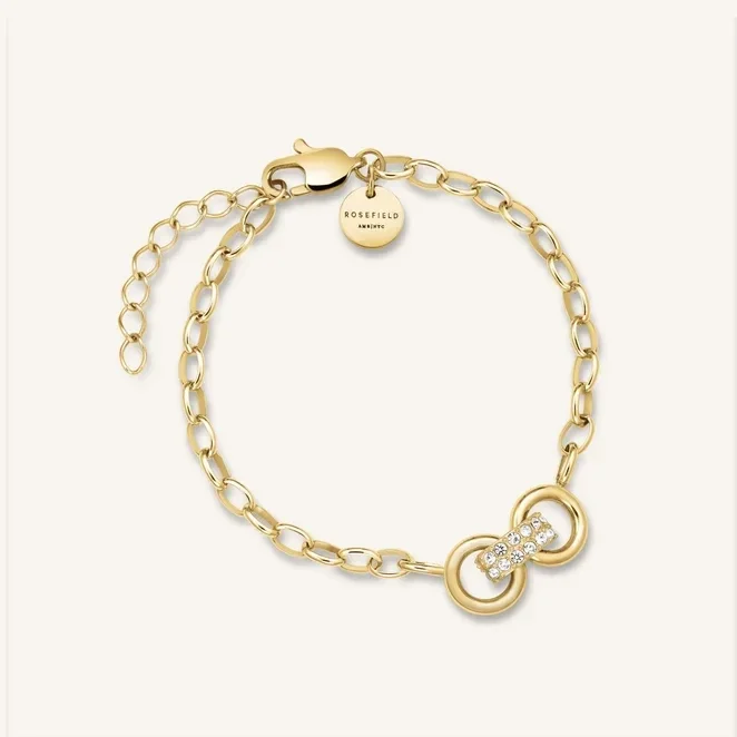 Rosefield Armband Bow Link Studs Verguld JBBSG-J899