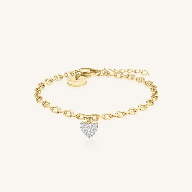 Rosefield Armband Chunky Hearts Verguld JBCHG-J1279