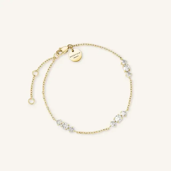 Rosefield Armband Triple Crystal Verguld  JBTCG-J1020