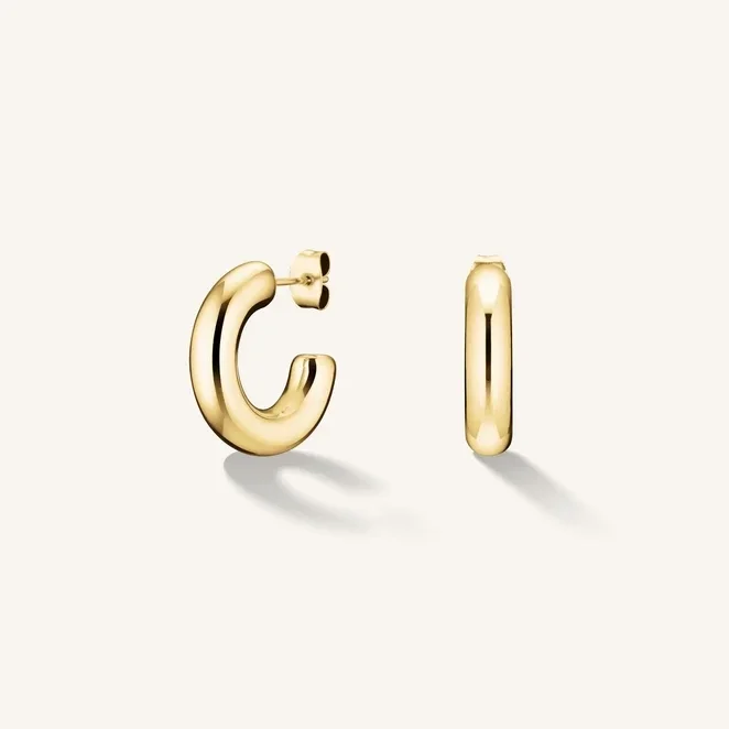 Rosefield Oorsieraden Medium Hoops Verguld JESHG-J931
