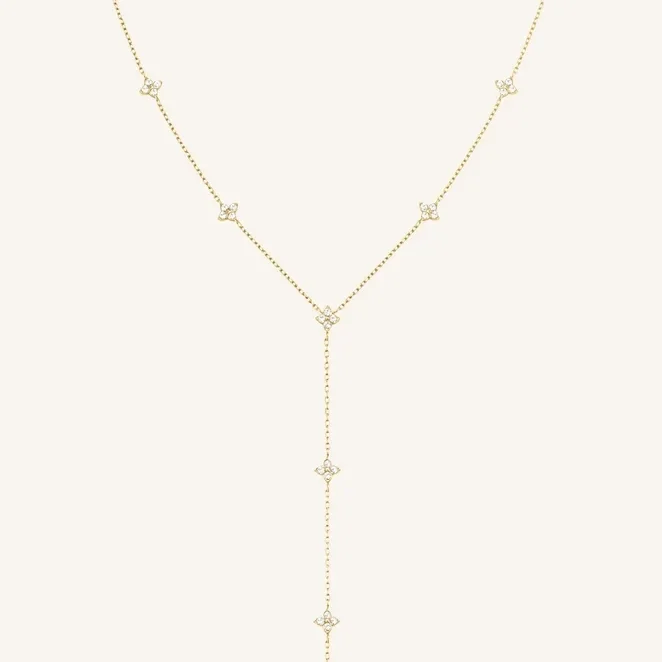 Rosefield Collier Diamond Star Verguld JNDLG-J1357
