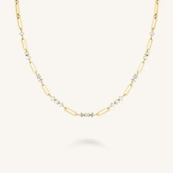 Rosefield Collier Graduated Crystals Verguld JNGCG-J1018