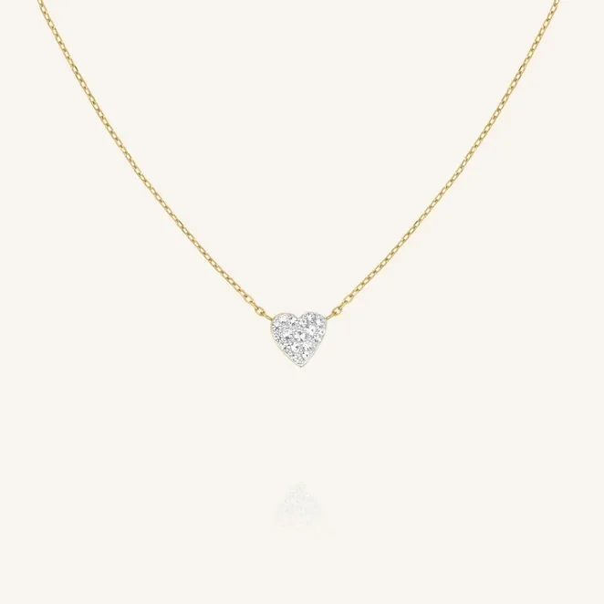 Rosefield Collier Pave Heart JNPHG-J1273