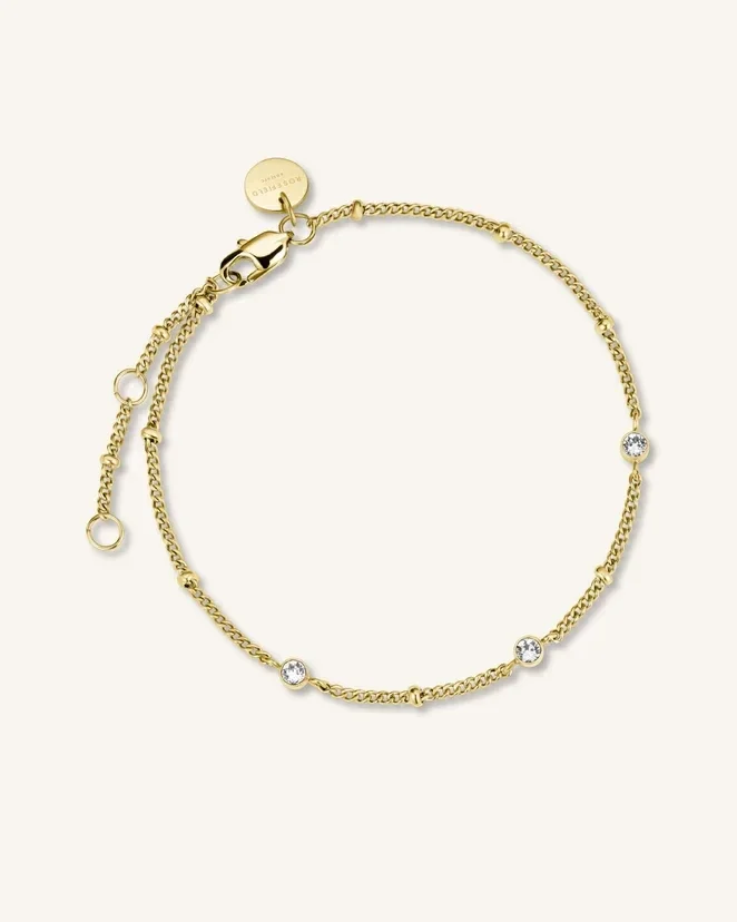 Rosefield Armband Crystal Verguld JTBTG-J430