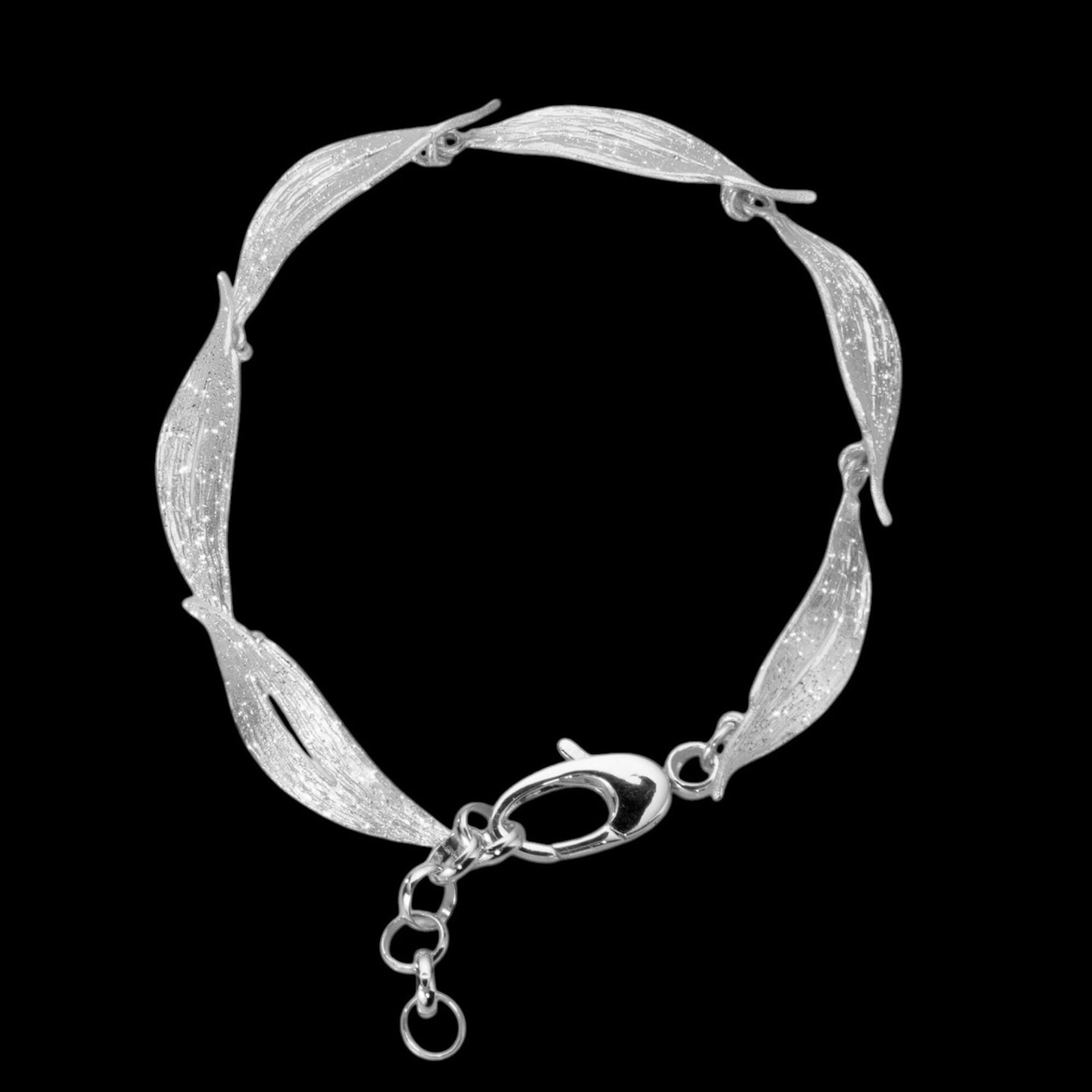 Sanjoya Zilveren bladvormige Armband - l0725009.17