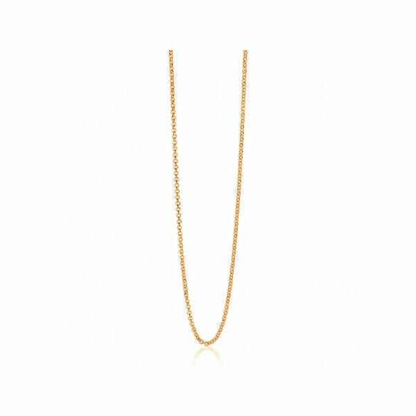 ZINZI Collier Zilver 14K Geelverguld Jasseron ZILC-J60G