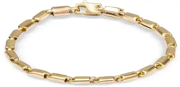 Monzario 1287-A-GEEL, Armband 14 krt geelgoud
