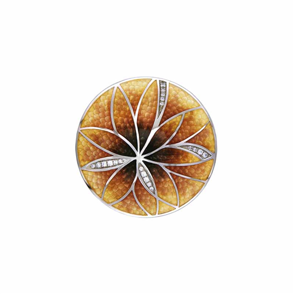 My iMenso Insignia Enamel Bruin Daisy 24mm 241505