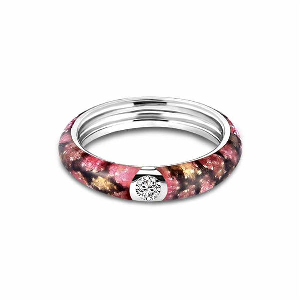 My iMenso Ring Donker Roze Slangenprint 2809500