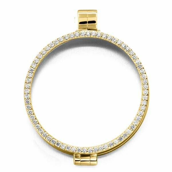 MY iMenso Medallion Geelverguld Zirkonia 33mm 330071