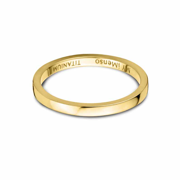 MY iMenso Ring Titanium Geelverguld 2mm 2810200