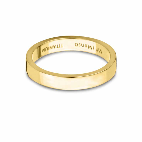 MY iMenso Ring Titanium Geelverguld 4mm 2810500