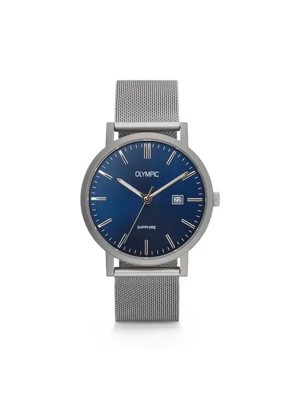 Olympic Heren Horloge Titanium Blauw OL26HTS001