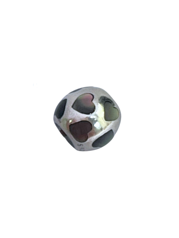 Pandora Sale Charm Paua Pearl Hearts 790398MP