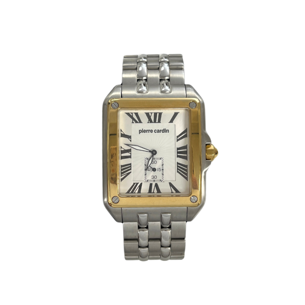 Pierre Cardin Heren Horloge Bicolor Rectangle 4385500