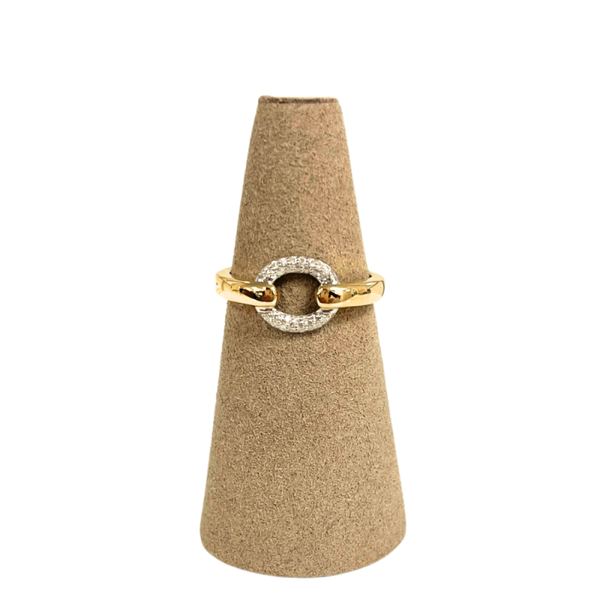 Monzario Ring 14K Goud Bicolor 0.08CT