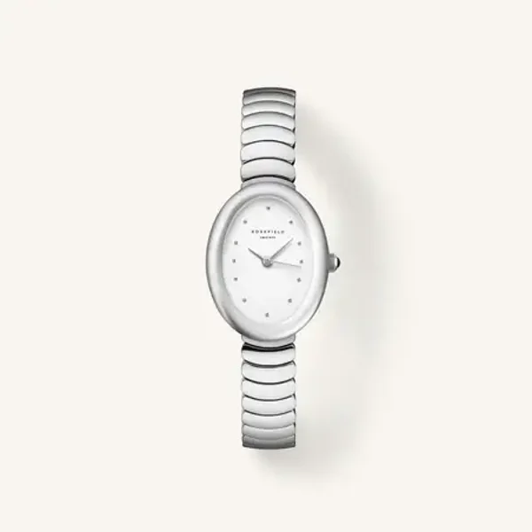 Rosefield Dames Horloge Ovale Silver OVWSSS-20