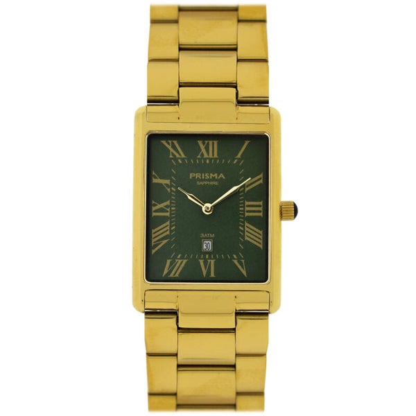 Prisma Heren Horloge Baron Gold Groen P.2377
