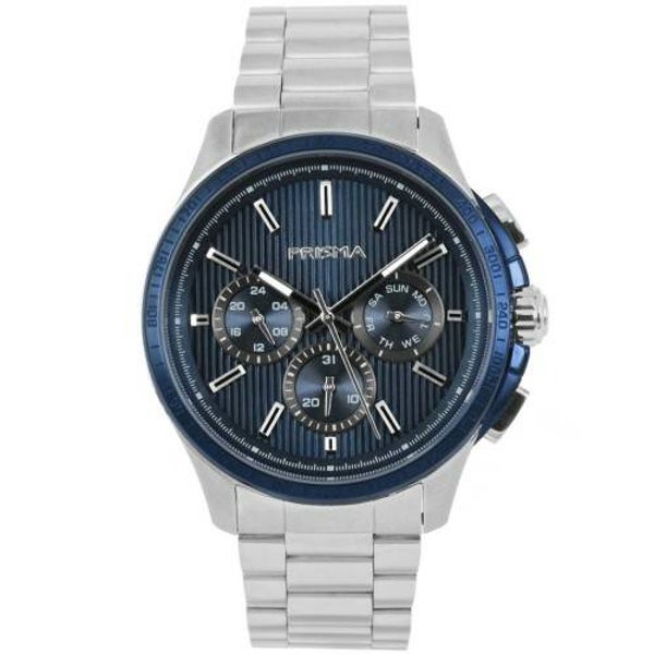 Prisma Heren Pattern Explore Blauw P.1641