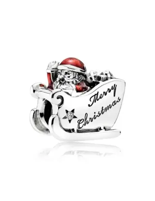 Pandora Sale Charm Kerst Santa & Slee 792004CZ