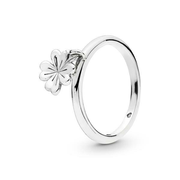 Pandora Ring Dangling Four Leaf Clover 197938