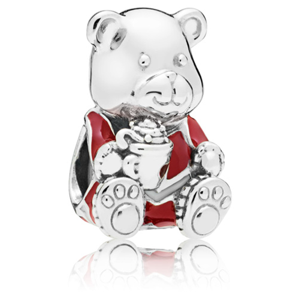 Pandora Sale Charm Christmas Teddy Bear 797564ENMX