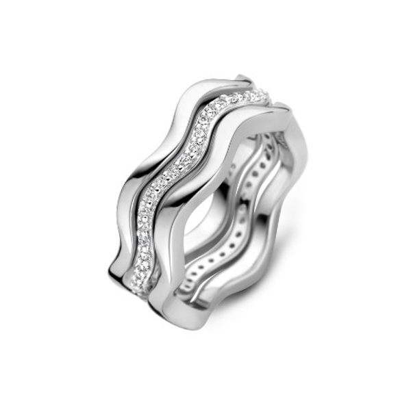 Rosa Di Luca Zilver Ring Zirkonia 629.844