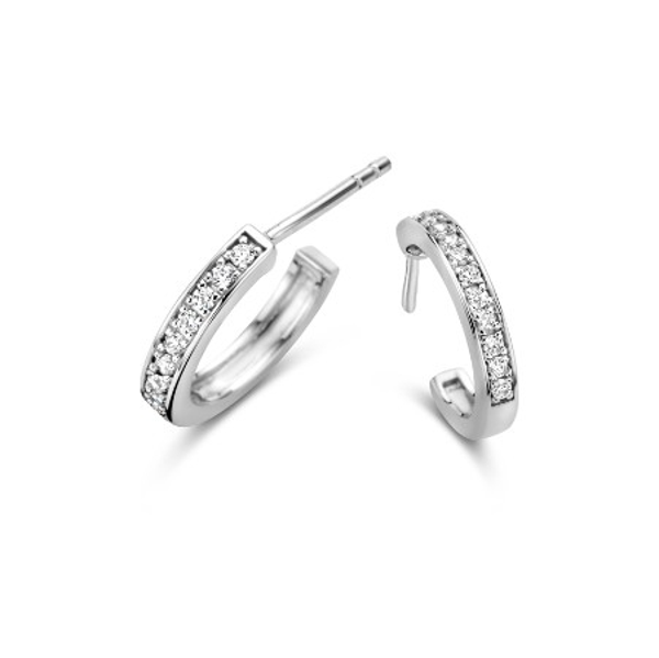 Rosa Di Luca Zilver Oorstekers Zirkonia 625.747