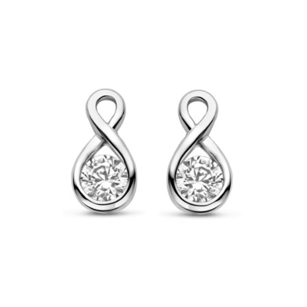 Rosa Di Luca Zilver Oorstekers Zirkonia 625.774